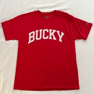 Champion Wisconsin Badgers BUCKY Shirt, Large